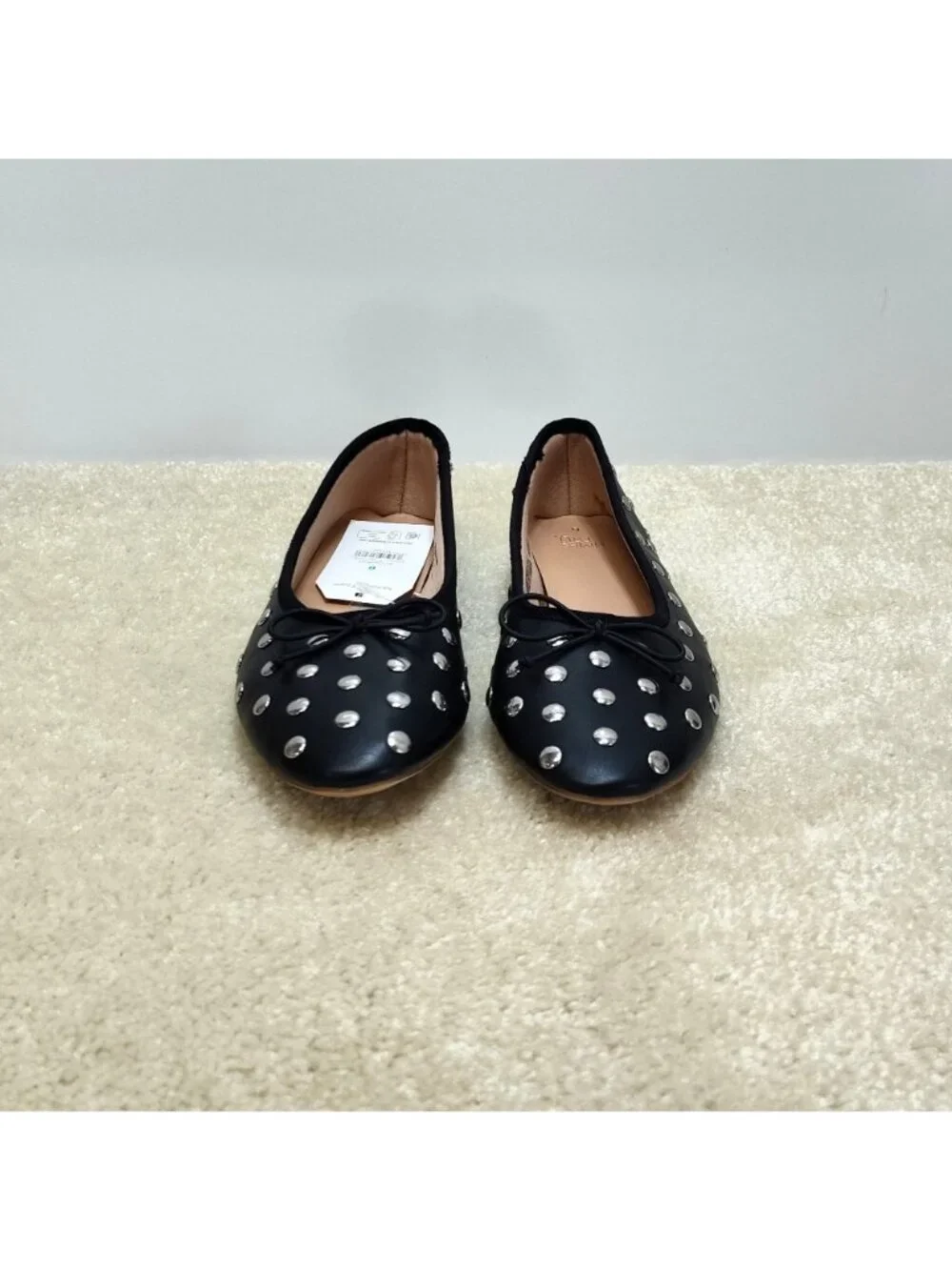 Time And Tru Studded Ballet Mary Jane Flats Loafers Slides Mules Slip-on US 6
